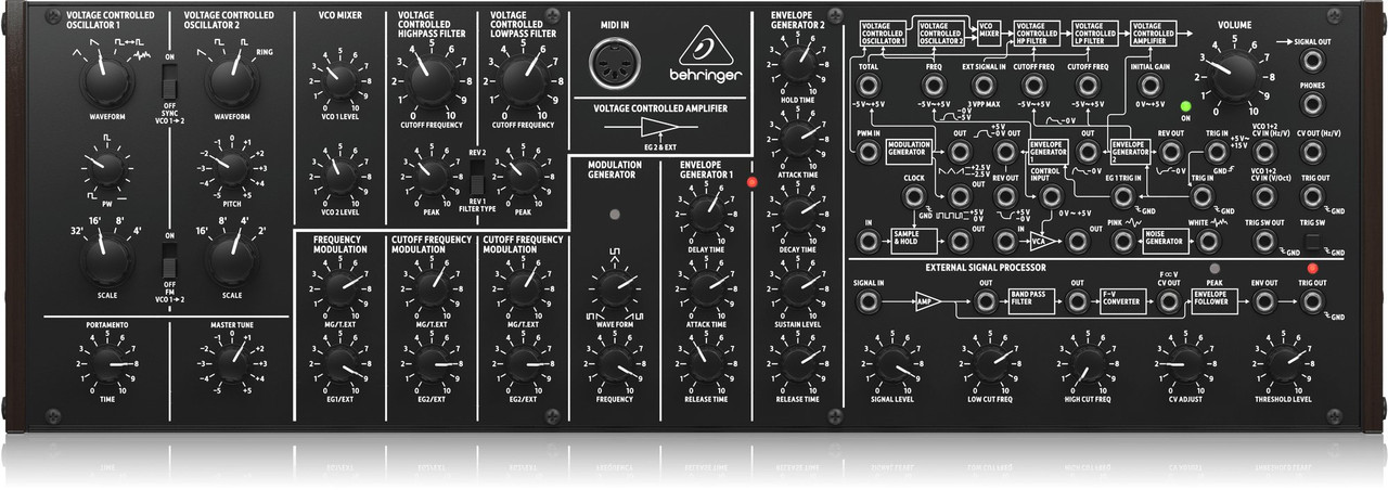 Behringer k2 mk2 アナログシンセサイザー Behringer K-2 MK II Analog & Semi-Modular Synthesizer - Andertons